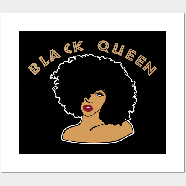 Black Queen, Black Woman, African American, Black Lives Matter, Black History Wall Art by UrbanLifeApparel